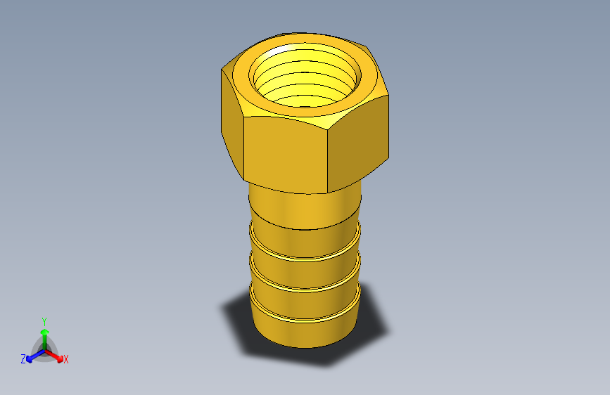 宝塔接头 3分X12mm