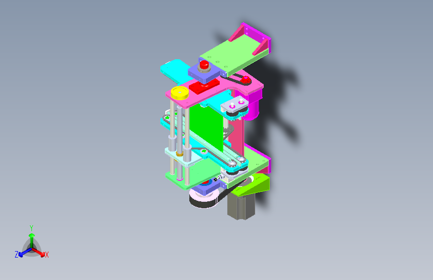 A1 PCB板翻板机翻转机构图纸