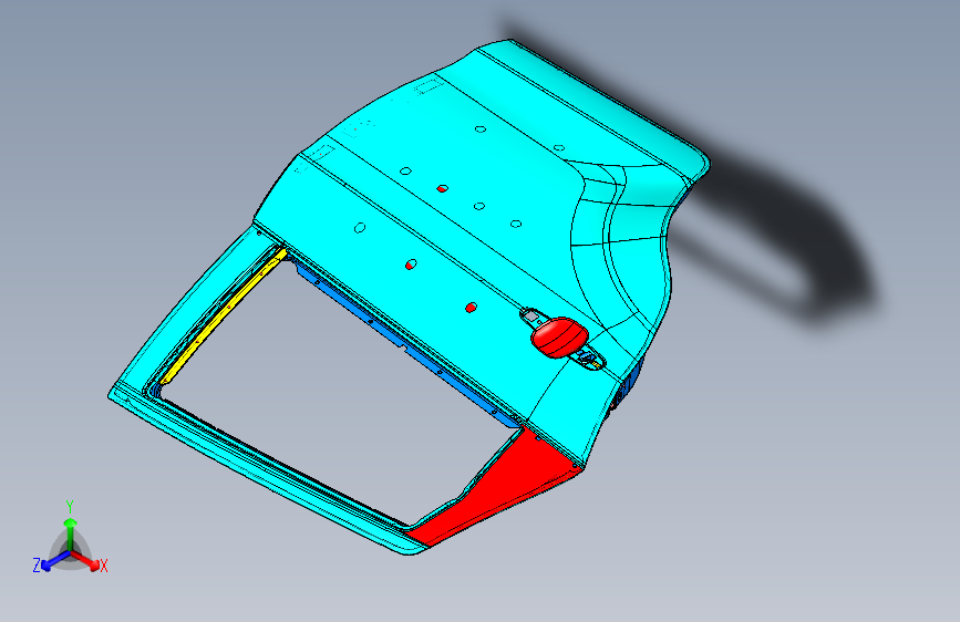 吉利ce正向 -06_右后车门总成_RR DOOR ASSY