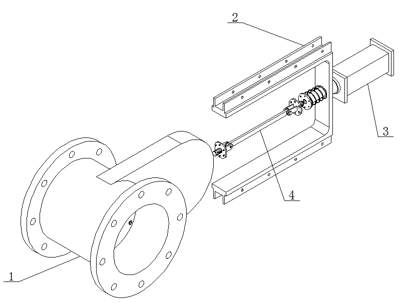 防堵塞气力输送的双开插板门