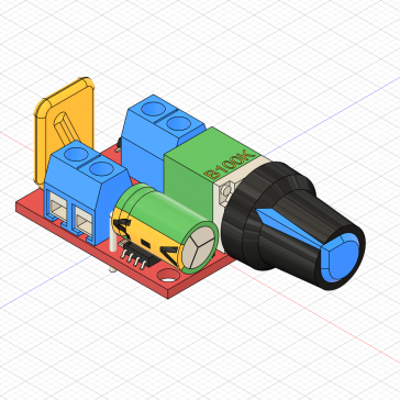 5A PWM控制器带熔断器3D模型