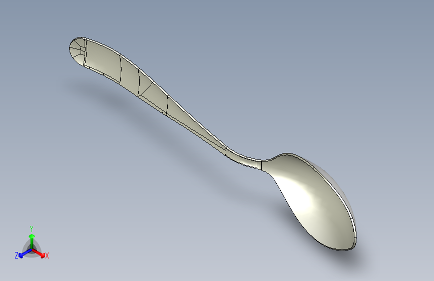 勺子汤勺l 2 STP STL