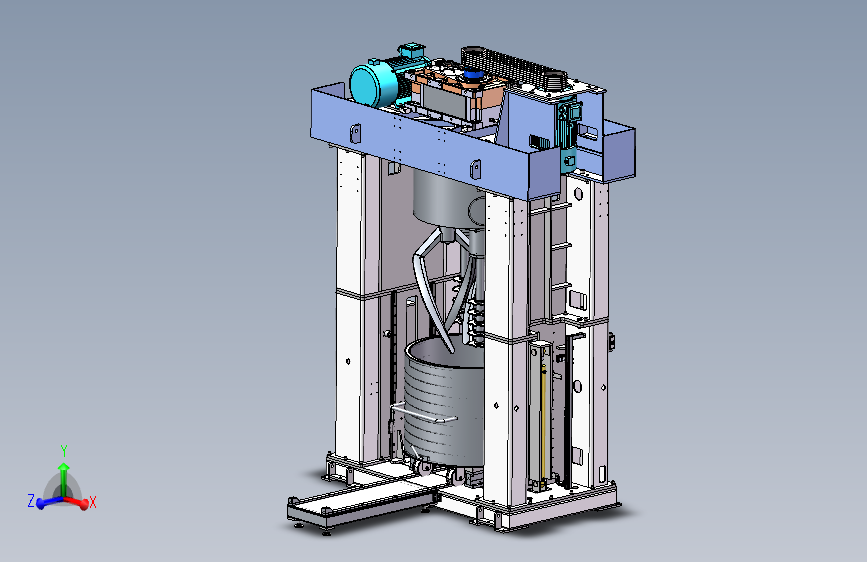 1200L双行星搅拌机3D