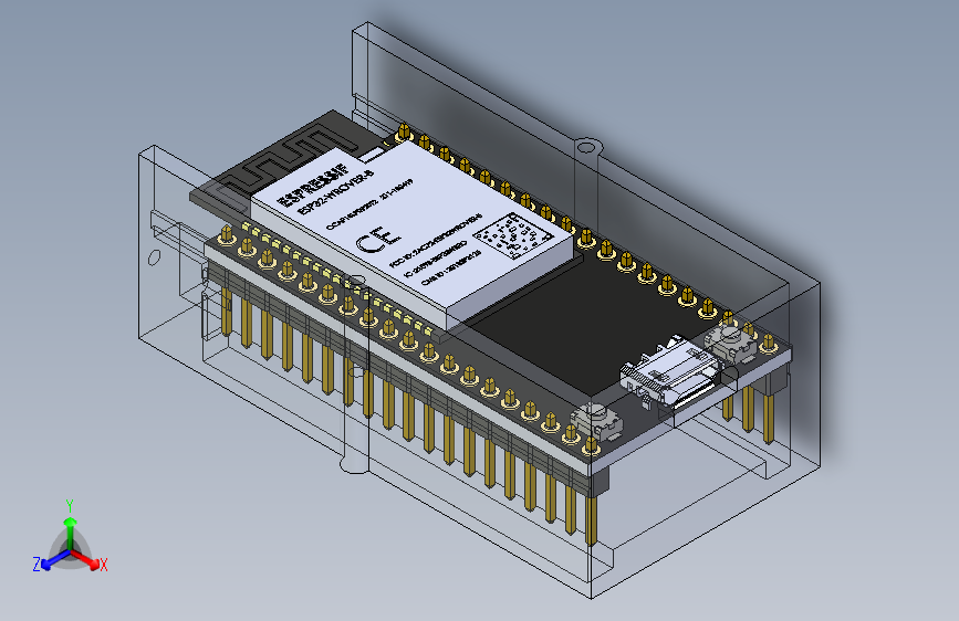ESP32-WROVER-DEVKIT-NODEMCU-V1.3 外壳