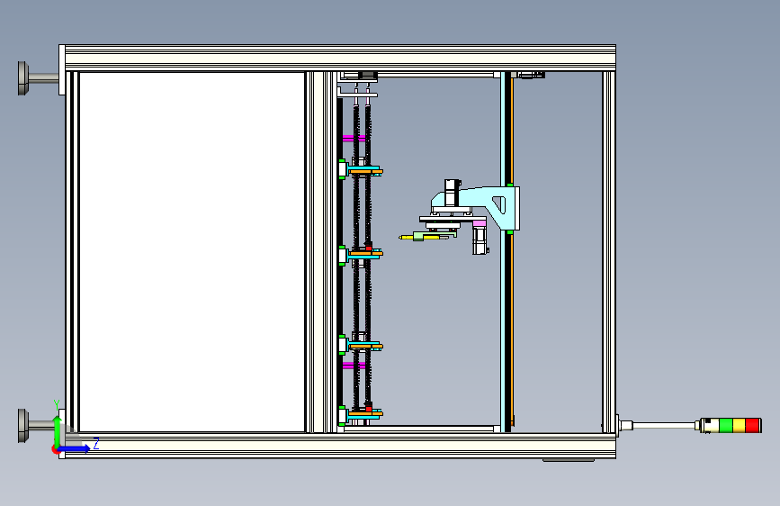 PCB标记- 双通道SMT 左侧视图