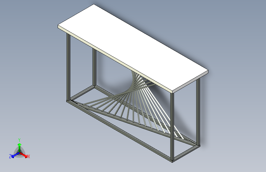 Solid works家具设计：Twist Table