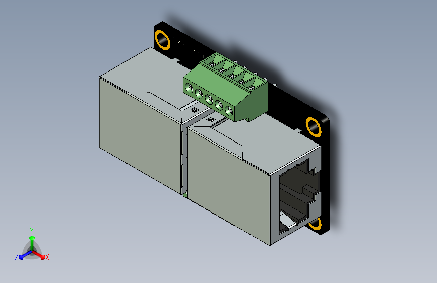 Teedix RJ45 信号穿透 breakout 板