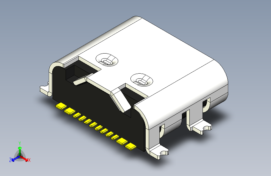 USB type C 表面贴装 12针 表面贴装