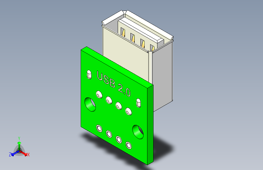 USB-A 母模块