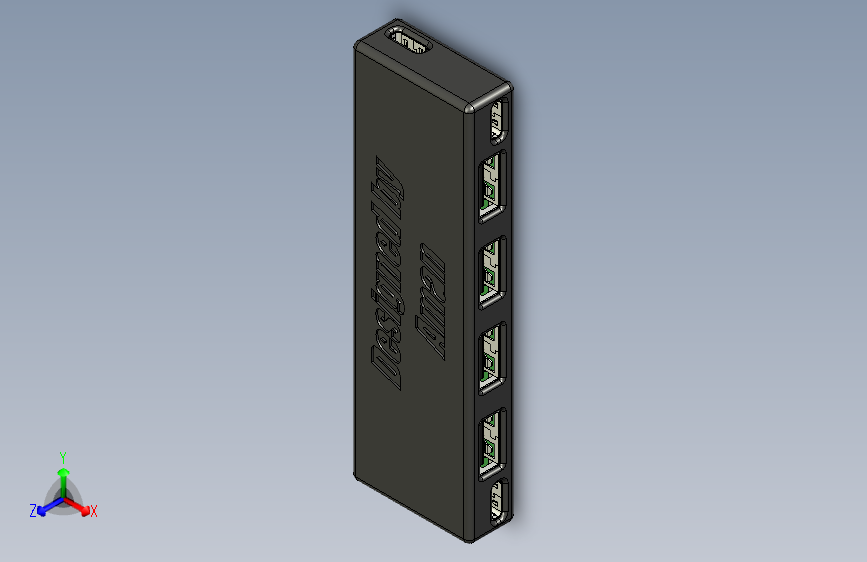 多USB壁挂式安装适用于带USB type C的PC