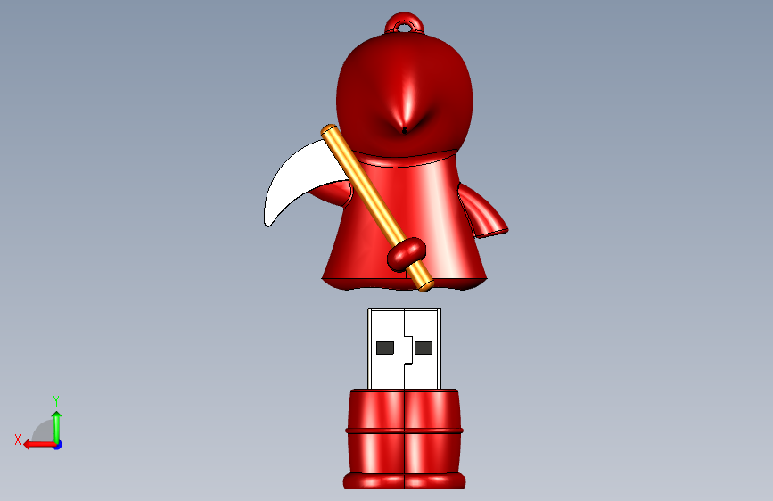 闪存驱动器 _ USB 闪存驱动器 (1) 背面视图