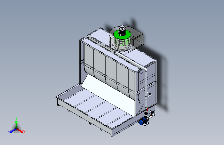 水喷 booth 抓取 cad