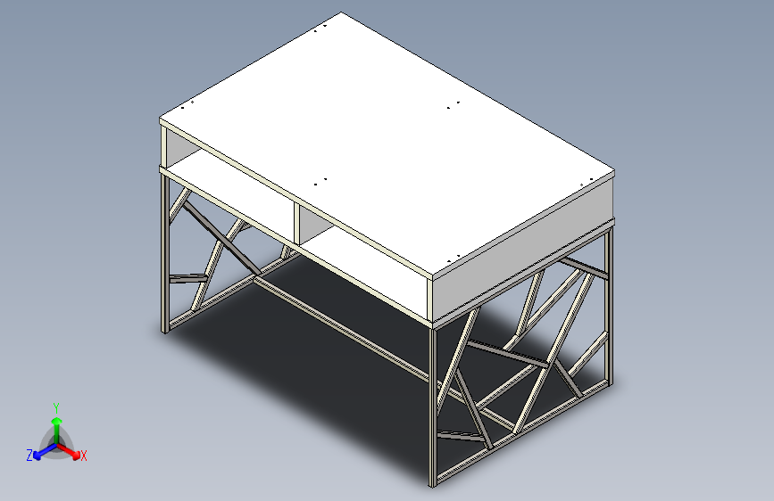 桌下框架型材 15x15
