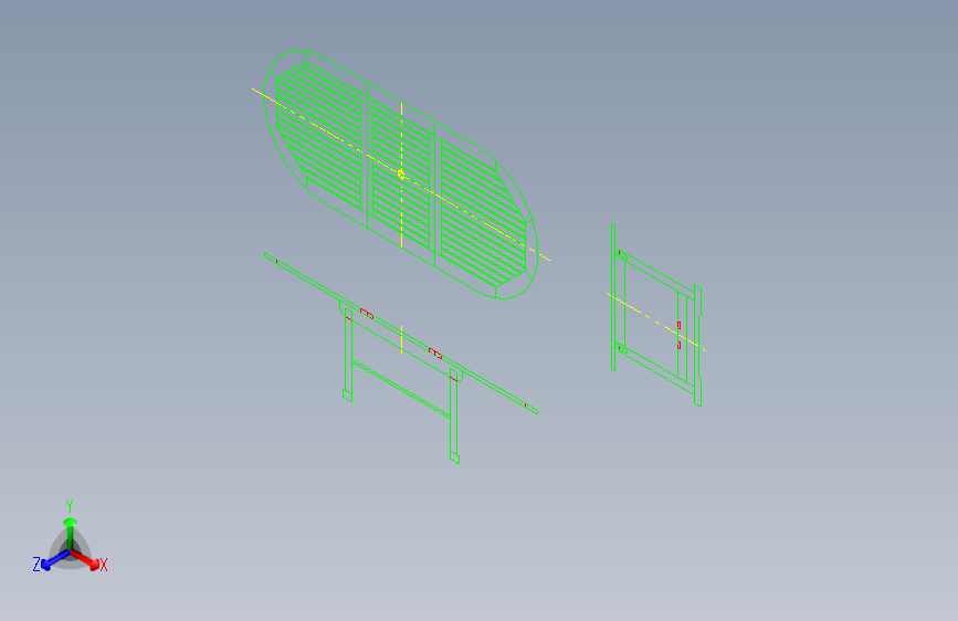 桌子模型 2D - AutoCAD 练习