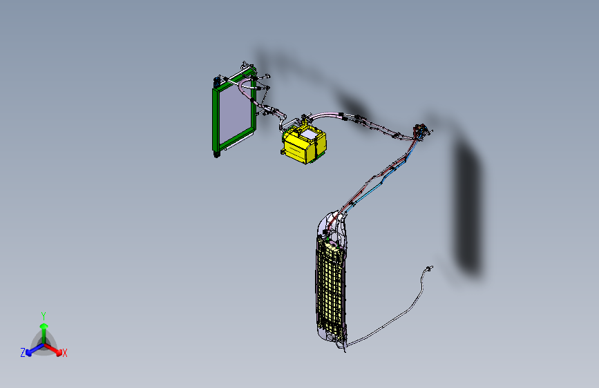 东风风光370 -04-整车3D数模电器部分