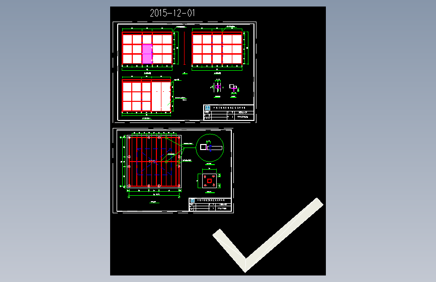 全套文明施工标准化深化设计013变电箱防护棚CAD