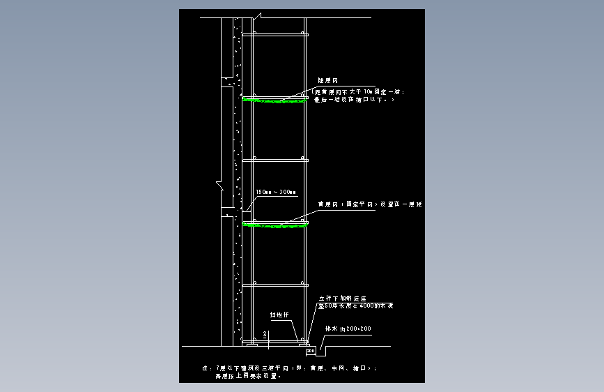 施工现场安全文明施工节点4.29脚手架内平网设置图
