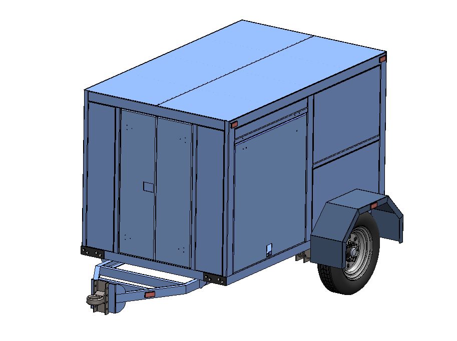 机场行李车_行李拖车（GSE）_ 3D模型 🧳✈️