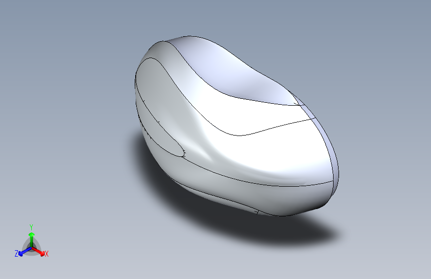 3D打印的Logitech MX518鼠标，模型由Solidworks制作， Ultimaker 2打印。