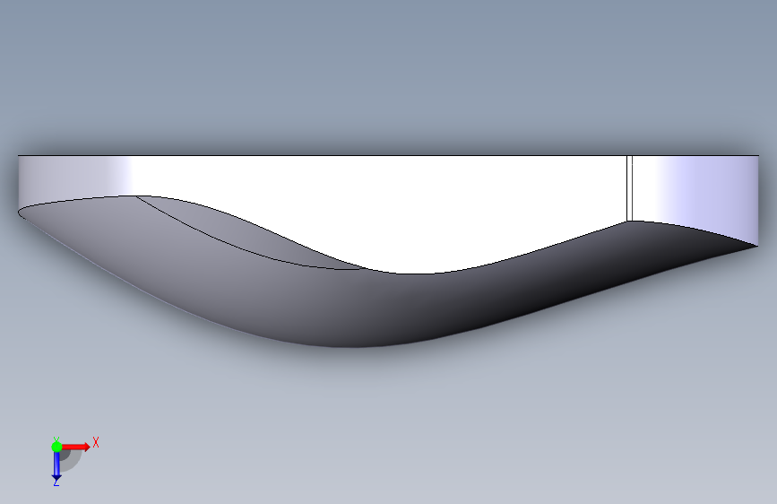 CAD-CAM 简化鼠标(带走式期末考试) 俯视图
