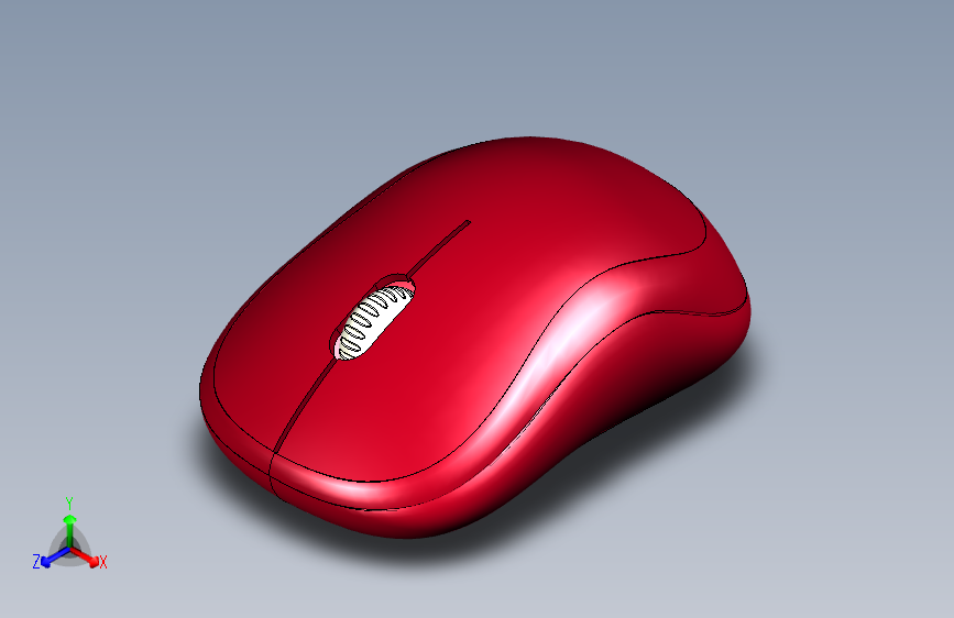 SOLIDWORKS - 鼠标设计 主视图
