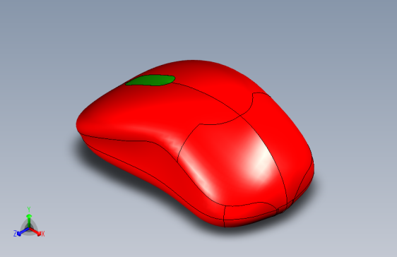 SOLIDWORKS光学鼠标
