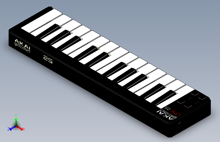 阿凯（Akai）LPK25 中控键盘。
