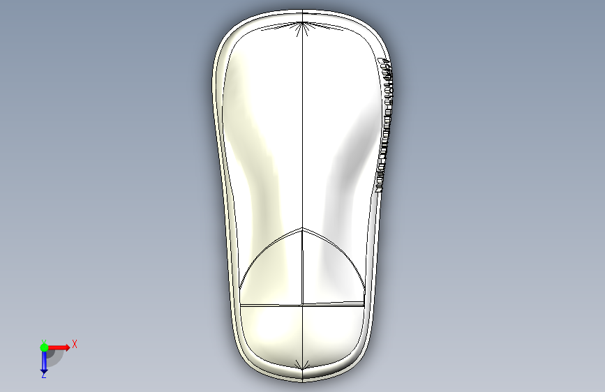 超棒的老鼠 Solidworks 2010 俯视图