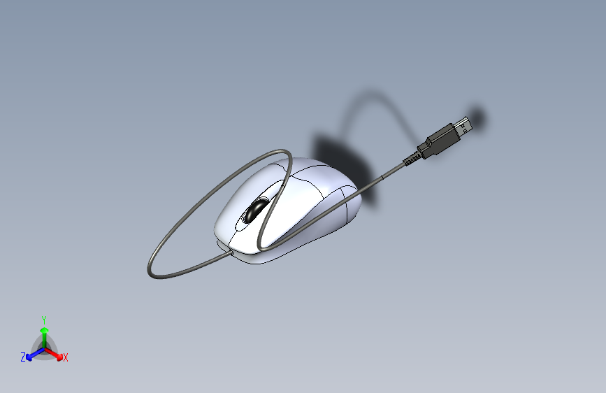 电脑鼠标 3D 模型