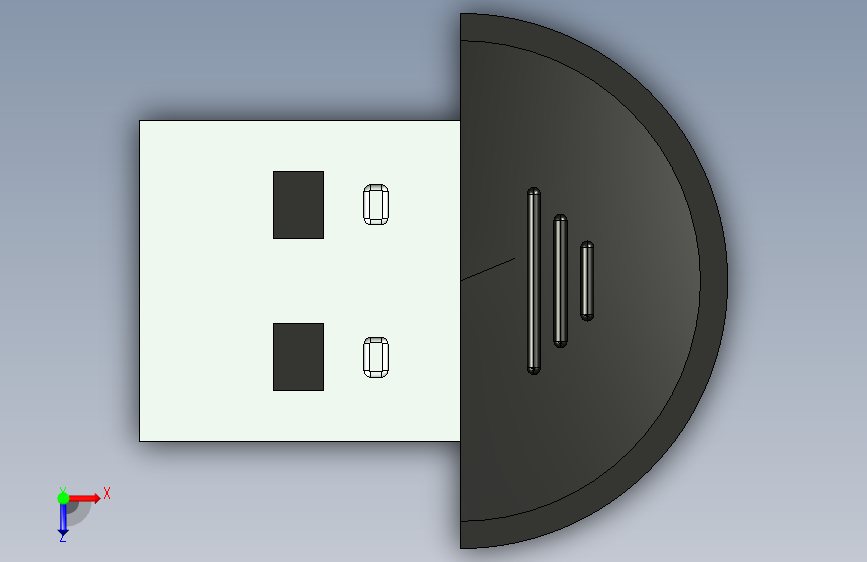 蓝牙 Dongle 俯视图