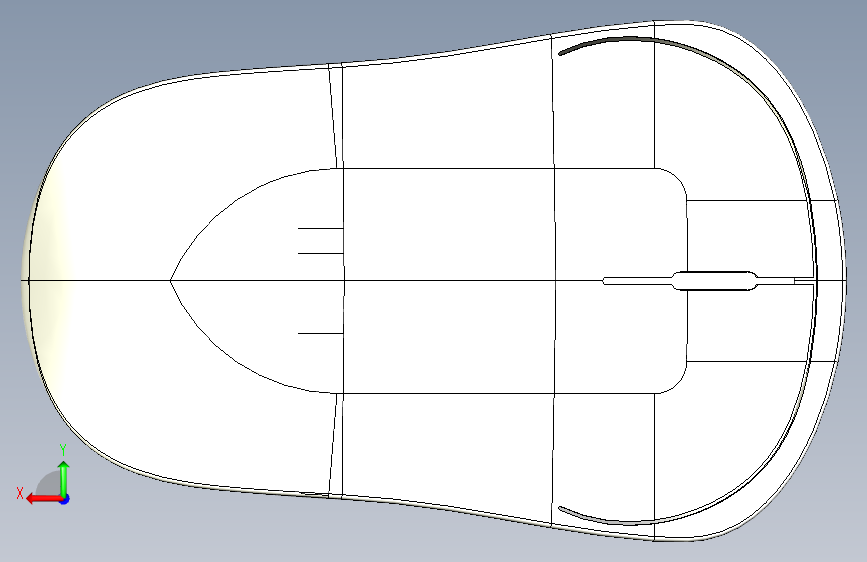 鼠标 _ SolidWorks 背面视图