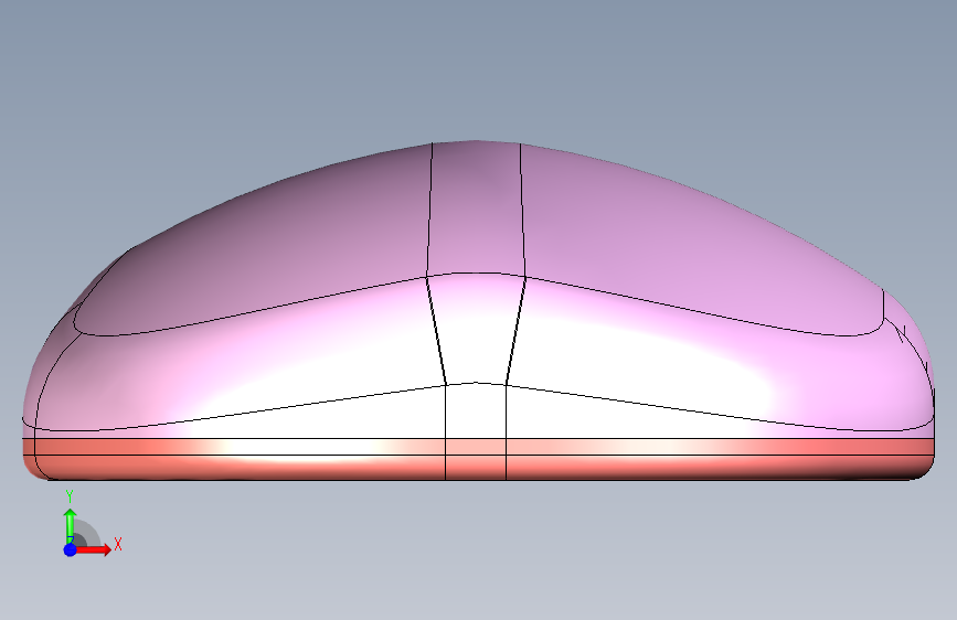 鼠标 SolidWorks 教程 正面视图