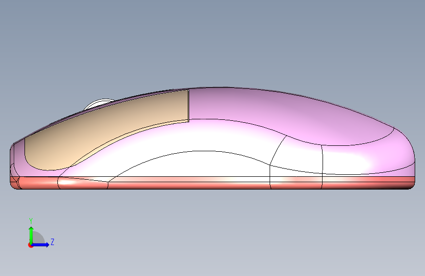 鼠标 SolidWorks 教程 左侧视图