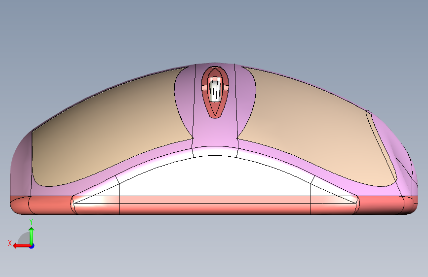 鼠标 SolidWorks 教程 背面视图