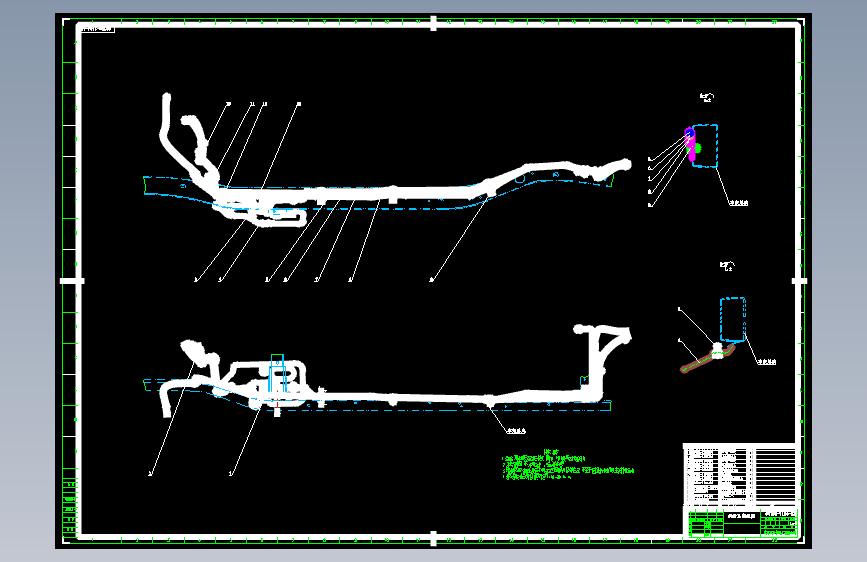 北汽圣域007 -007B4-1104-AZ 供给系安装图-DWG