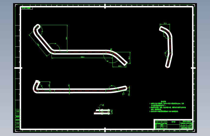 北汽圣域007 -007B4-1103110-5 回气管-DWG