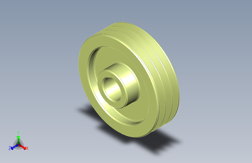 3D CAD 基本练习_ V带轮_ Polea_ Autodesk Inventor Pro