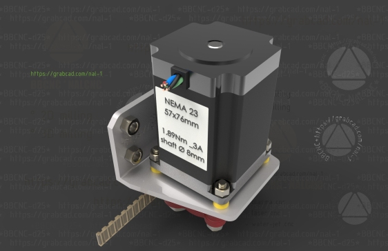 nema23_皮带_齿轮_驱动_bbcnc-d25