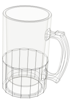 玻璃啤酒杯