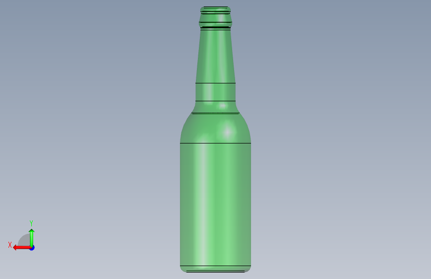 啤酒瓶 (32) 背面视图