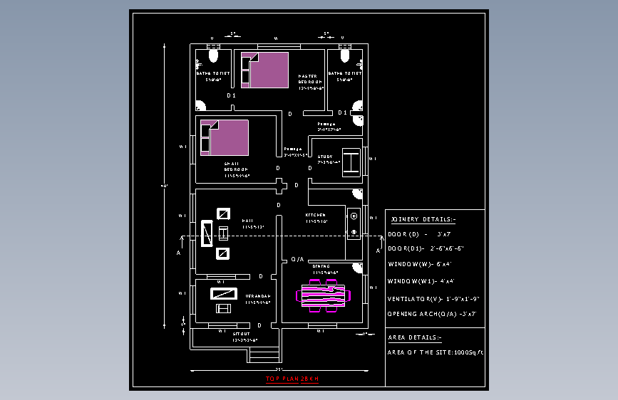 2BKH的2D建筑平面图