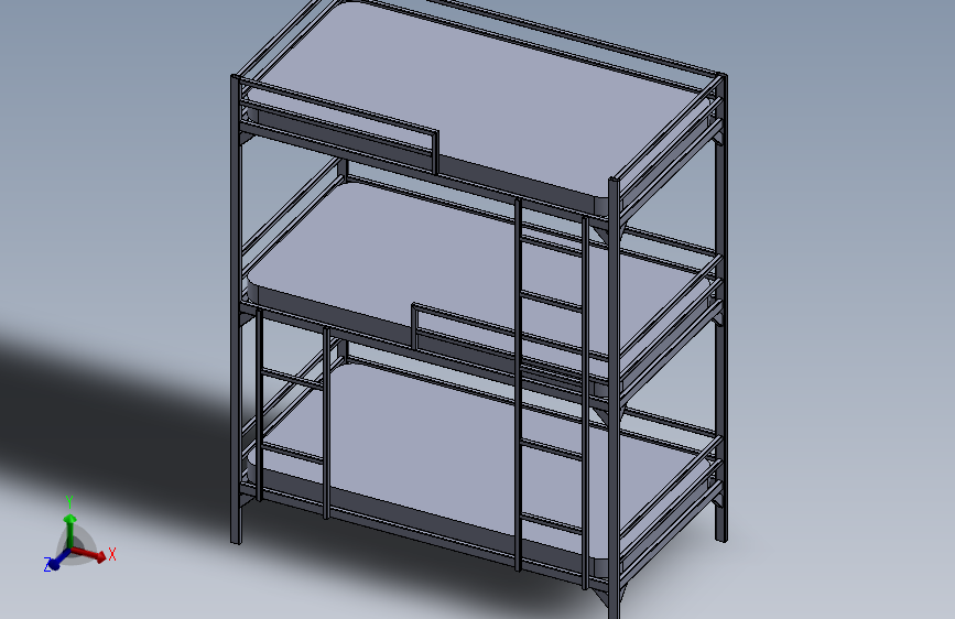 Bunk bed 3 rows