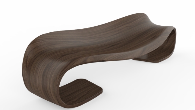 Feeform bench