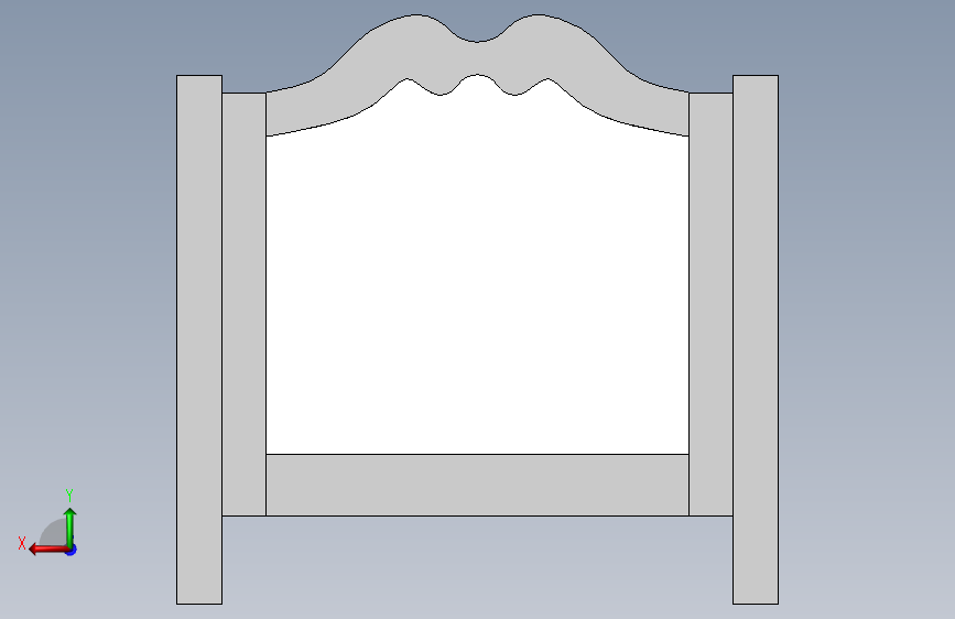 Princess Bed - Toddler Sized Bed using Crib Mattress 背面视图
