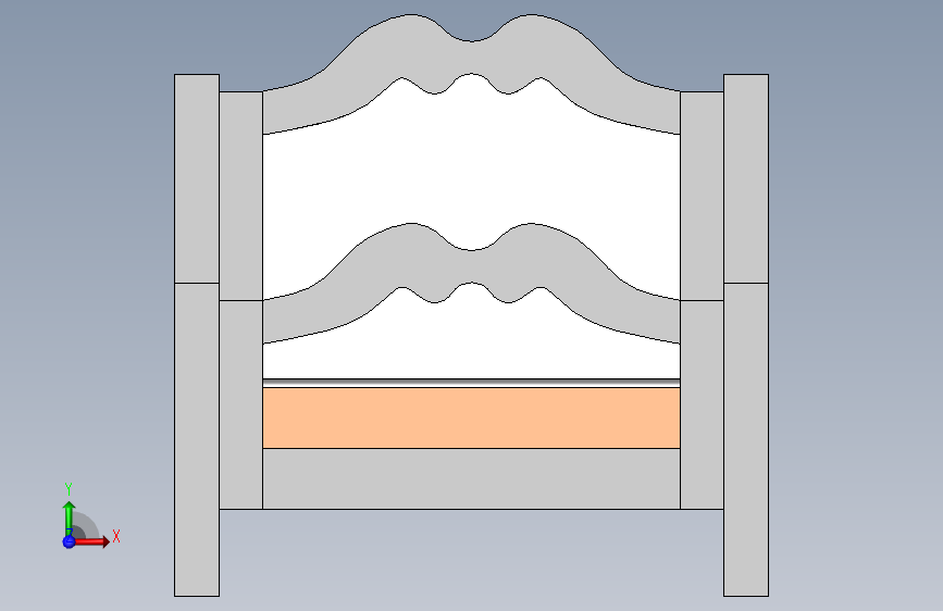 Princess Bed - Toddler Sized Bed using Crib Mattress 正面视图