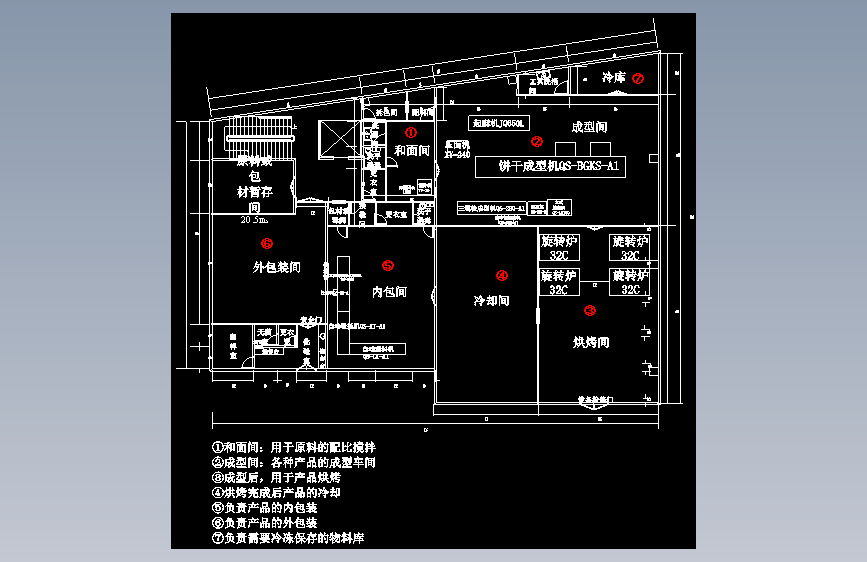 食品厂平面图