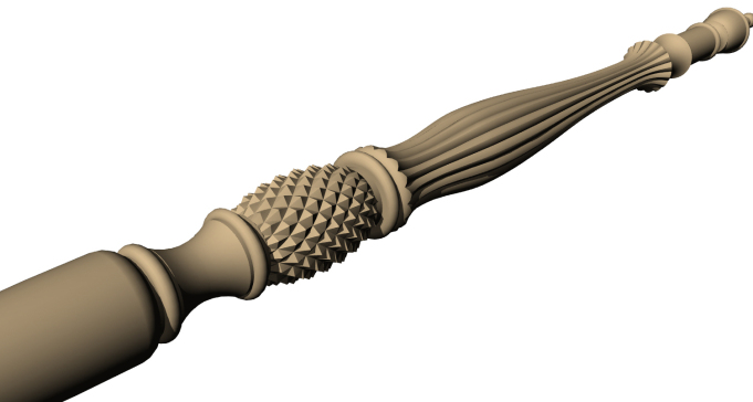 带纹路的菠萝床柱 keystonewoodturning.com