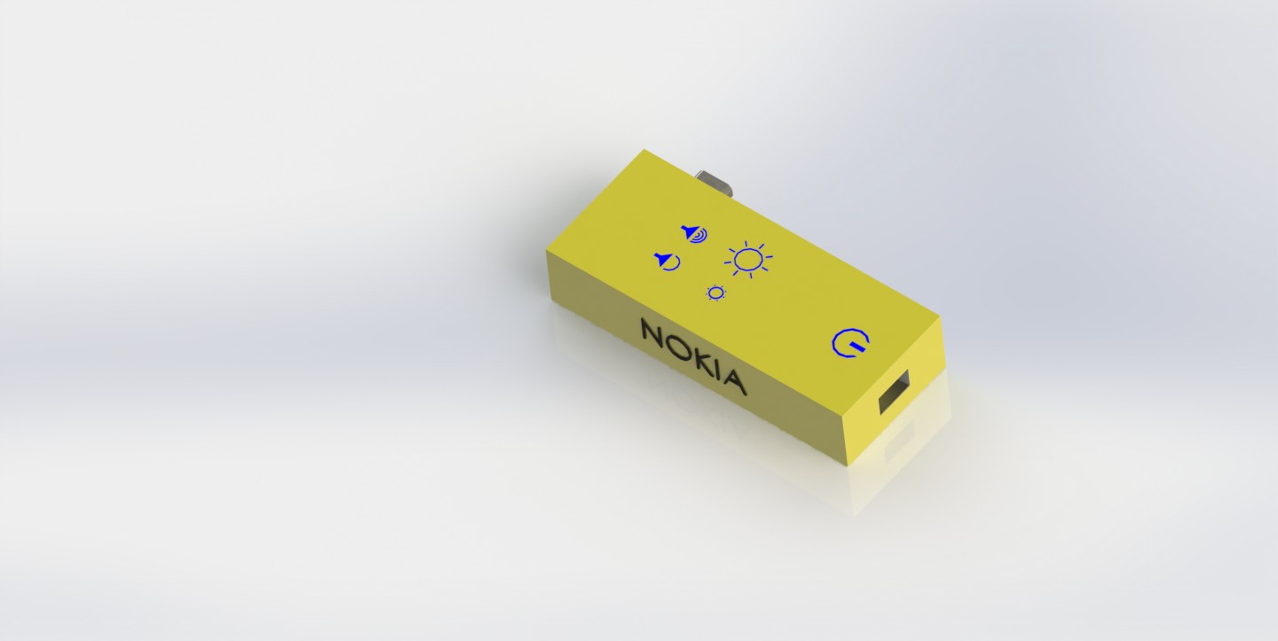 诺基亚Lumia 820，带可充电保护套和可拆卸迷你投影仪