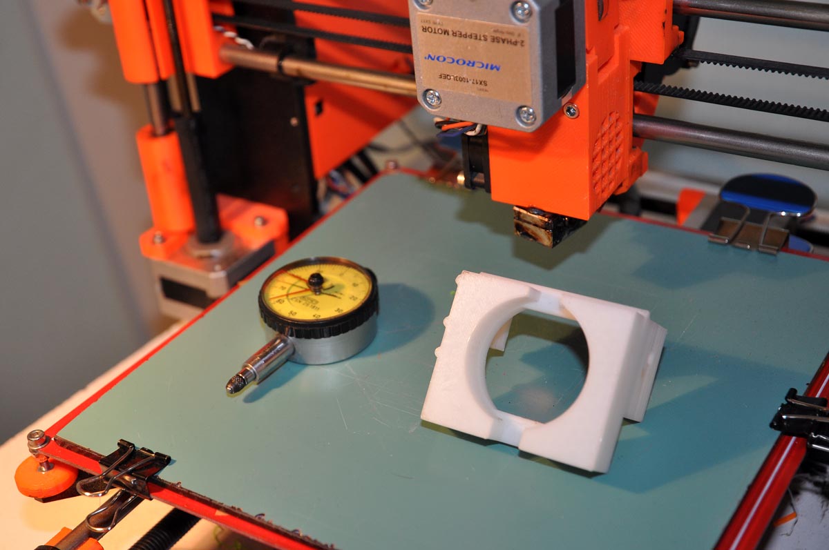 使用Prusa i3上的量规指示设置床