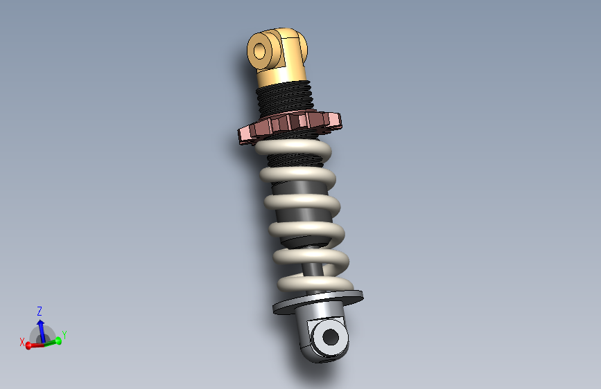 机械减震器组件 - SolidWorks